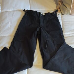 Hollister Women's Black Low Rise Cargo Pants